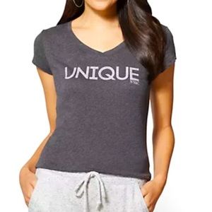 New York & Company V Neck Unique Logo